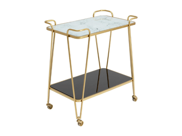 WEST COAST - Glass and steel drinks trolley by KARE Design - view 3